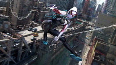 Цифровое искусство Spidergwen