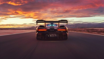 Mclaren Senna Вид сзади 4k