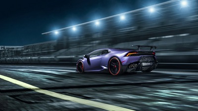 Фиолетовый Lamborghini 4k Новинка 2019 года