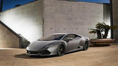 2019 Серый Lamborghini Huracan 4k