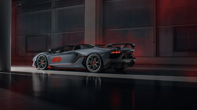 2020 Lamborghini Aventador SVJ 63 Родстер сзади