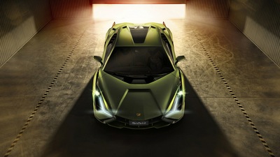 Передняя часть Lamborghini Sian 2019