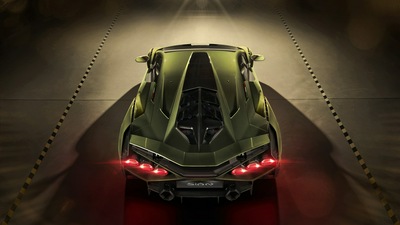 2019 8k Lamborghini Sian Вид сверху