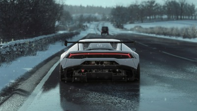 Lamborghini Huracan 4k сзади