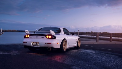 Mazda Rx7 Золотые сплавы 4k