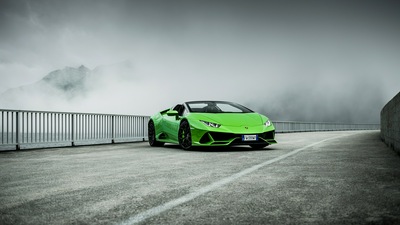 Lamborghini Huracan Evo Spyder 2020 4k