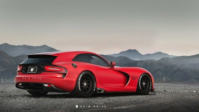 Красный Dodge Viper GT