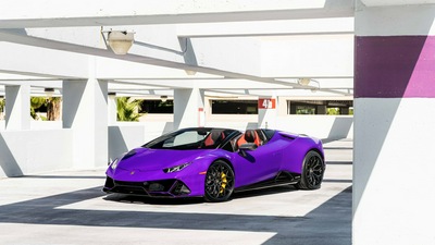 MC Фиолетовый Huracan Carbon EVO передний 8k