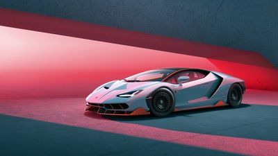 Lamborghini Серый 4k