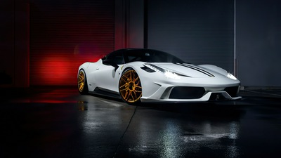 Автомобиль FERRARI 458 ITALIA 4k