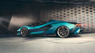 Lamborghini Sian Roadster 2020 Сзади