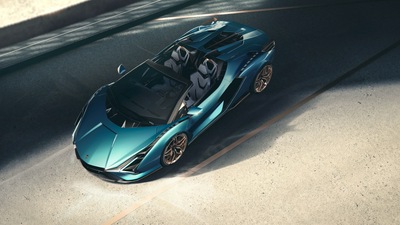 2020 Lamborghini Sian Roadster Вид сверху