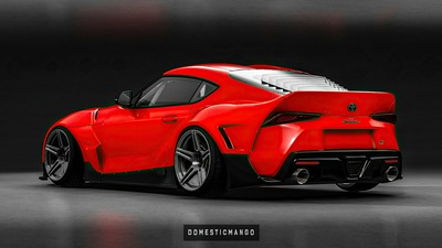 Toyota Supra Рендерит заднюю часть 4k