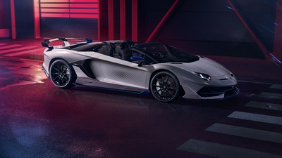 Lamborghini Aventador SVJ Roadster Xago Edition Вид сбоку