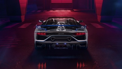 Lamborghini Aventador SVJ Roadster Xago Edition Вид сзади