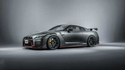 Серый Nissan Gtr 2020 4k