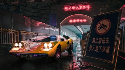 Lamborghini в Японии 4k