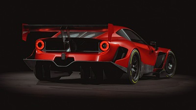 Задняя часть автомобиля Ferrari F12tdf 4k