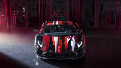 Lamborghini Aventador S от Йоджи Ямамото Вид спереди 10k