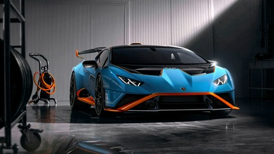 Lamborghini Huracan STO Edition Внешний вид спереди 5k