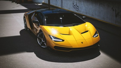 2021 Lamborghini Centenario Желтый Cgi 4k