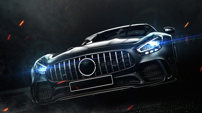 Mercedes Amg Gtr Ночная поездка 5k