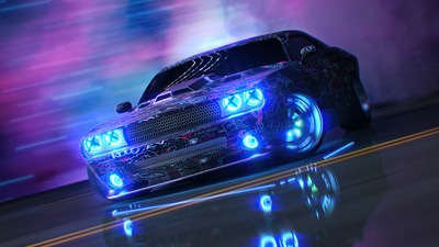 Dodge Challenger Neon Ride 5k