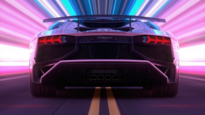 Lamborghini Aventador Ретро 5k