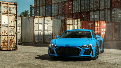 Синий AudiR8 Jenn 8k