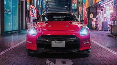 Nissan GT R в Токио 5k