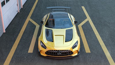 Mercedes Amg Gt Черная серия 4k