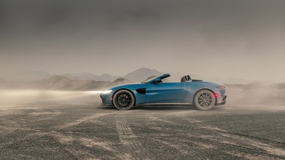 AstonMartin Vantage Roadster Вид сбоку 4k