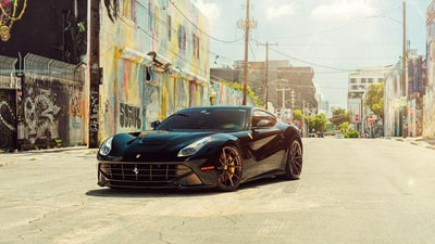 Воссен Винвуд Черный Ferrari F12 8k