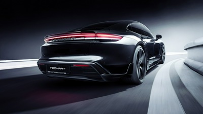 Техническое искусство Porsche Taycan Aerokit 2021 5k