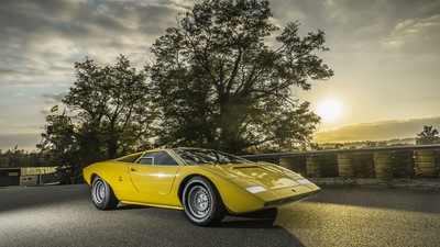 Реконструкция Lamborghini Countach LP500 Вид сбоку 8k