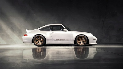 Белый Porsche 911 Guntherwerks 5k