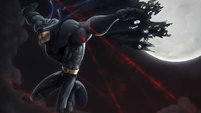 художественное оформление рыцаря Бэтмена 4k