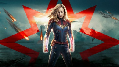 Плакат Captain Marvel 5k 2019