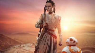 Рей и Bb8 Косплей 4k