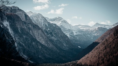 Красивый пейзаж долины Горы 5k