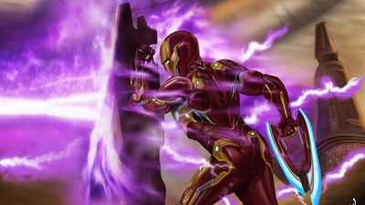 Железный человек 4k Newart