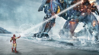 Тихоокеанский рубеж против Железного человека 4k