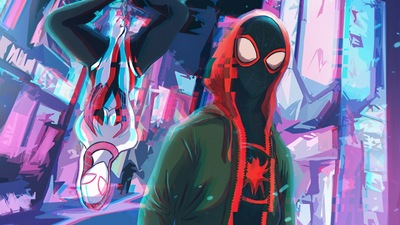 Человек-паук в Spiderverse4k