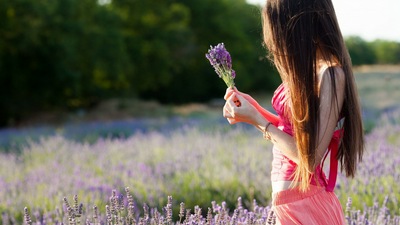 Платье девушки Полевые цветы