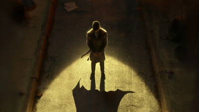 Тень Бэтмена в одиночестве