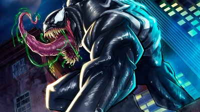 Скетч-арт Venom 4k