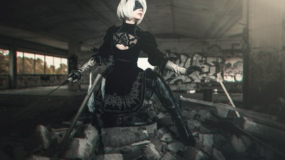 Художественное оформление косплея Nier Automata