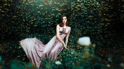 Девушка на природе 4k