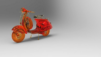 Абстрактное искусство скутера Vespa