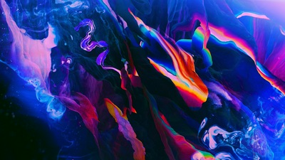 Абстрактное формирование синего цвета 4k